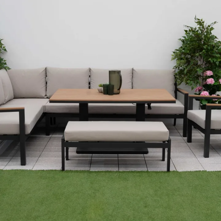 Heidi Left Hand Corner Sofa Lounge Dining Set